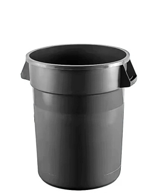 Grey 10 Gal. Round Container